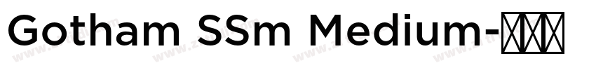 Gotham SSm Medium字体转换